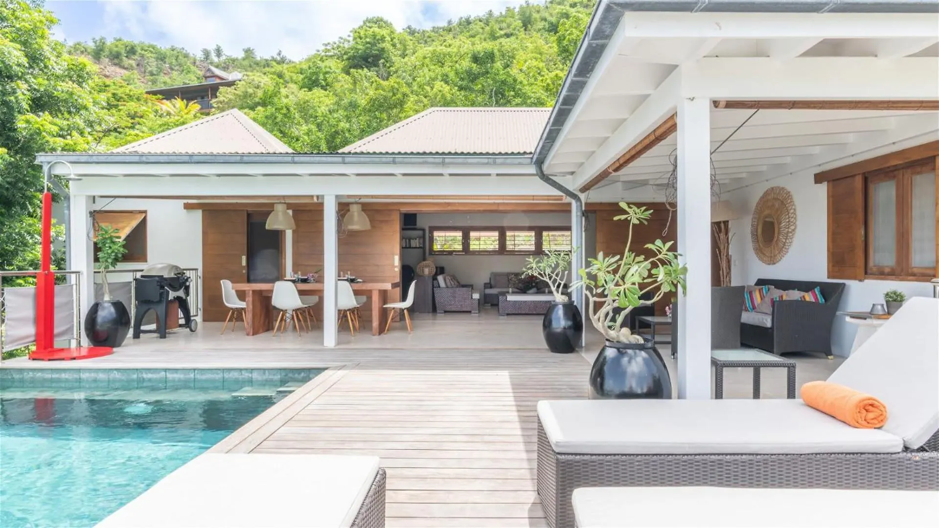 Asian Inspired Villa In A Lush Vegetation St. Barthelemy St. Barthélemy