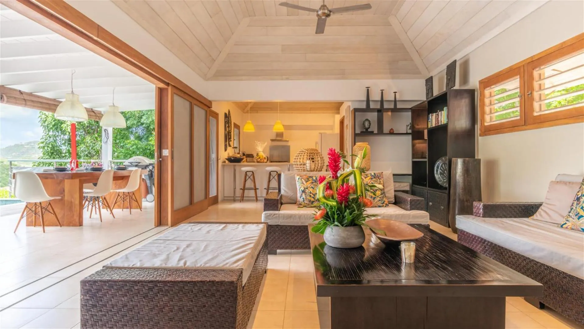 Asian Inspired Villa In A Lush Vegetation St. Barthelemy